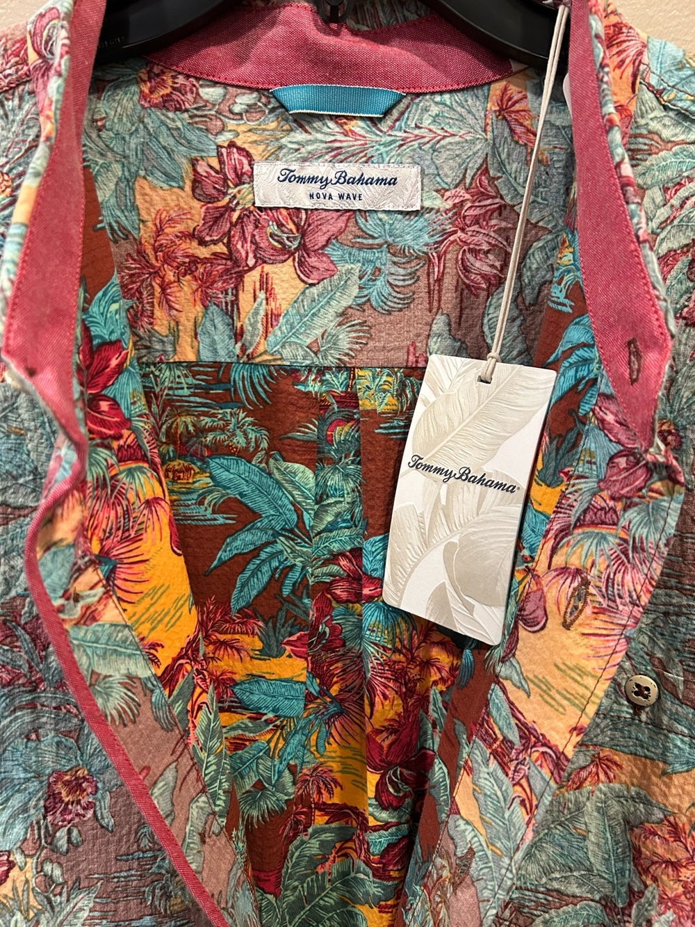 Tommy Bahama Nova Wave Retro Vibes Cotton-Blend Shirt - Picture 4 of 8